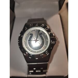 NIB Gametime Indianapolis Colts Watch Men Silver Tone NFL With Box